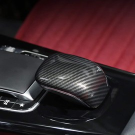 DIYUCAR ABS Central Control Armrest Decorative Cover Trim for A-Class CLA W177 C118 2019-2021 (Carbon Fibre Style)