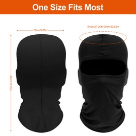 COZY CORE 2 Pieces Ski Mask, UV Protection Balaclava,Full Face Ski Masks for Men & Women