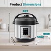 OLIXIS 10-In-1 Electric Pressure Cooker, 3 Quart Multi Cooker for