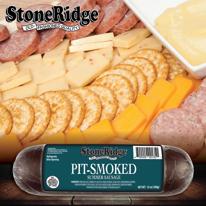 StoneRidge Summer Sausage PIT SMOKED - 12oz 2 Pack