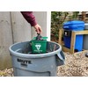 Recycling Rules Small Hanging Wastebasket for Dog Poop in Green