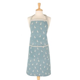 Dexam Rushbrookes Stargazing Hare 100% Cotton Apron, 100Percent, Blue, 90 x 80
