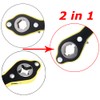 LECWOF Car Scissor Jack Wrench 2 in 1 Universal 360°Swivel