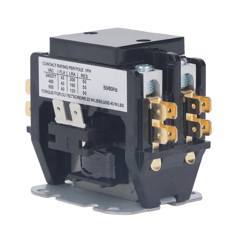 Air Conditioner Contactor 40 Amp 2 Pole Silver Alloy Contact