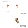 Suplight Unmatched Earrings for Women Gold Cubic Zirconia Ballon Bear