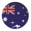 DH-Konzept 84-Piece Party Set Australia Plates Cups Napkins Straws for