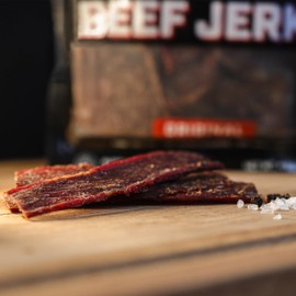 Renner Corner Jerky's Original Beef Jerky (2.5oz) - 100% Natural, Handcrafted Premium Beef, Made in South Dakota, No Additives or Chemicals, Cured in Smokehouse, Never Processed