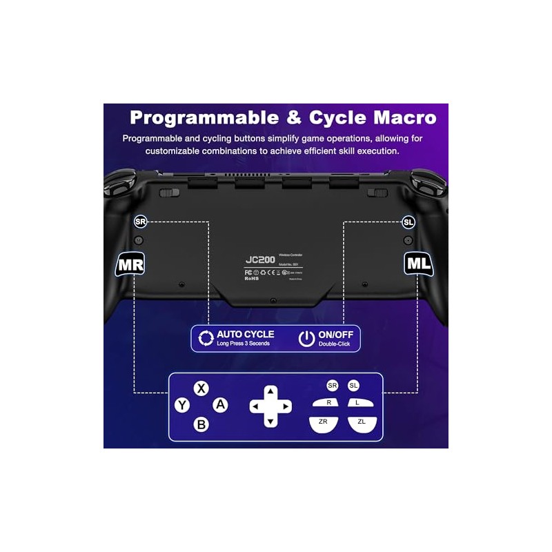 NealGamefy Switch Controllers,Wireless Switch Pro Controller for Nintendo Switch/OLED Controller,Upgrade