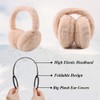 XIAOHAWANG Fluffy Ear Muff for Women Plush Foldable Earmuffs Kids
