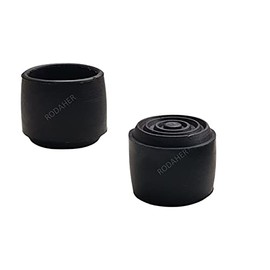 Regatón Tapón Redondo Tipo Barril de Hule de 1 1/4" Paq. 12 pzas.