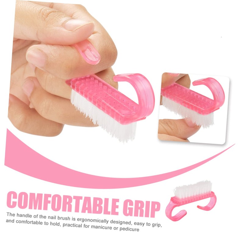 Ipetboom 12pcs Nail Art Brush Bristles Nail Brush for Cleaning