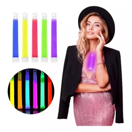 Lecute 20 Barras Luminosas Neon Glow Cyalume Fiesta Rave Batucada