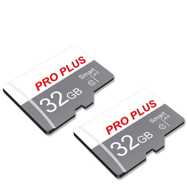 2 Pack SD Card 32GB with SD Adapter, High Speed