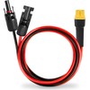 MOOKEERF Solar to XT60 Extension Cable 10AWG 6FT Solar Connector