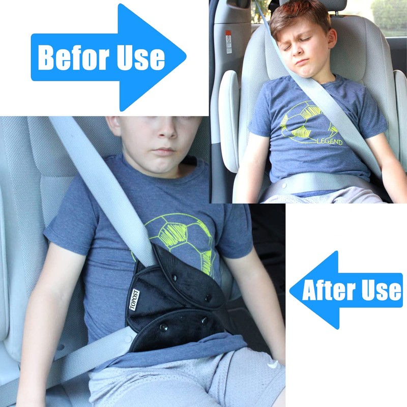 TOPOST Cinturon de Seguridad para Niños, Bebe, Adultos Ajustable