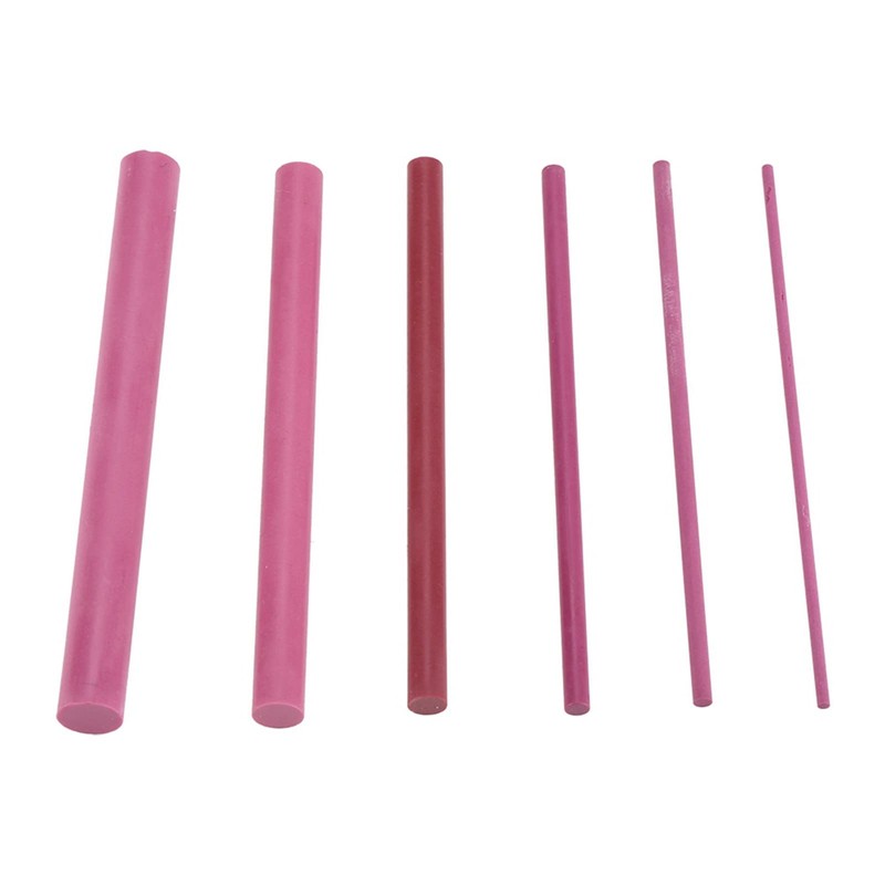Set of 6 Sharpening Stone 3000 Micron Gritz Ruby Polishing