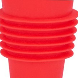 Wine Sealer for Wine Bottles, Silicone Wine Stoppers for Wine Bottles Reusable Wine Corks Wine Bottle Stopper with Grip Bottle Stopper for Wine, Champagne(Red)