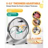 Commercial Vegetable Slicer - Manual Adjustable Thickness 0.2-13mm, Stainless Steel