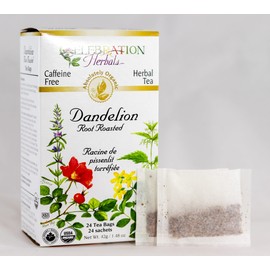 CELEBRATION HERBALS Dandelion Root Roasted Tea Organic 24 Bag, 0.02 Pound