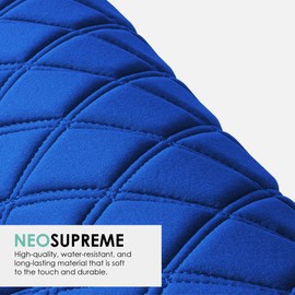 FH Group Custom Fit Car Seat Covers for 2020-2024 Toyota Highlander, 3rd Row Split Bench Blue Ultraflex Neoprene Automotive Seat Covers, 8 Seater SUV Seat Covers, Toyota Accessories