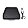 Black Metal Ash Pan - 28cm Wide (11") with Lightweight