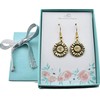 Sunflower Earrings in 24K Gold Plated Pewter. Sunflower Earrings. Sunflower