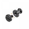 sourcing map 5 Set 6mm Solid Brass Round Head Stud