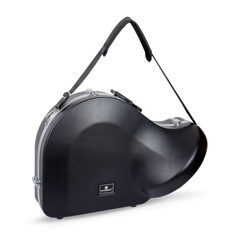 Crossrock ABS Hard-Shell Case for French Horn with Single Shoulder