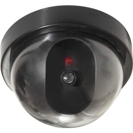 ShaniTech Dummy Dome CCTV Security Camera with Flashing LED Indoor Outdoor Fake