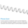 sourcing map Telephone Handgerät Kabel 4P4C 22.97Ft Coiled Cable for