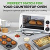 NutriChef 6-Piece Toaster Oven Bakeware Set, Compact Non-Stick Stackable Baking