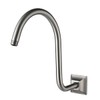 SEABEFORE Shower Arm 13 Inch Shower Extension Arm Brushed Nickel