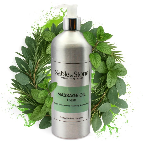 Sable & Stone | Fresh | Massage Oil, Natural Grapeseed