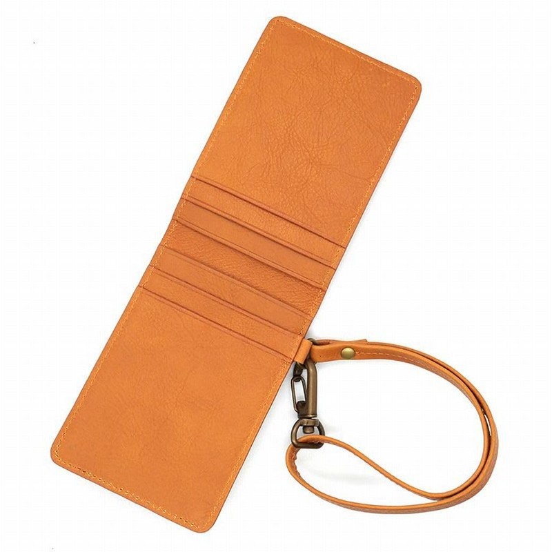 Wachifudo Dayan Cat Dayan Genuine Leather Vertical Folding Pass Case,