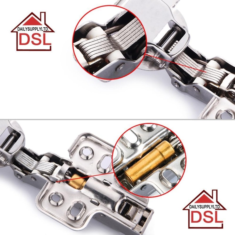 Cupboard Door Hinges, DSL Soft Close Hinges for Kitchen, Wardrobe,