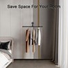 Jeasor Industrial Pipe Clothes Rack Floating DIY Wall Mounted, Heavy