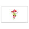 CafePress Flower Bouquet Sticker Rectangle Bumper Sticker Car Decal