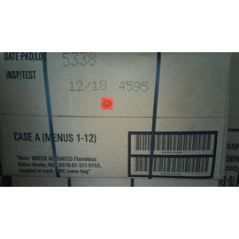 SOPACKO Genuine Military MRE Box A Insp Test Date 09/2018