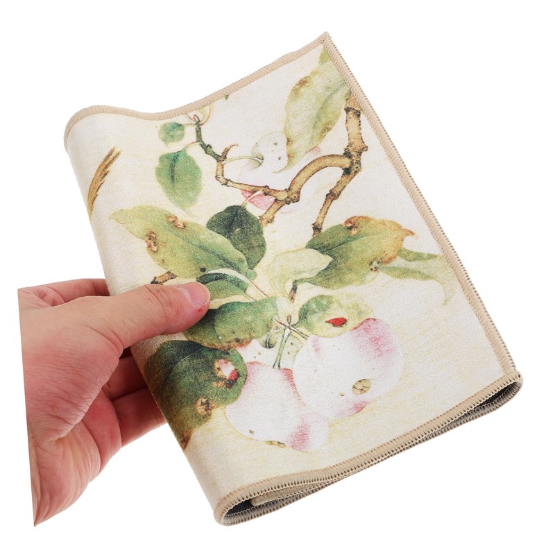 SHOWERORO Vintage Chinese Tea Towel Fleece Hand Towel Tea Napkin