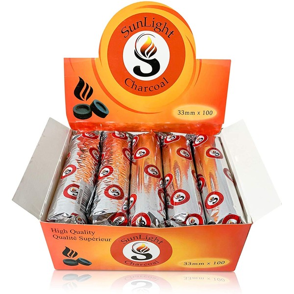 Sunlight Charcoal Sunlight? Charcoal Tablets for IncenseC Quick Light Charcoal