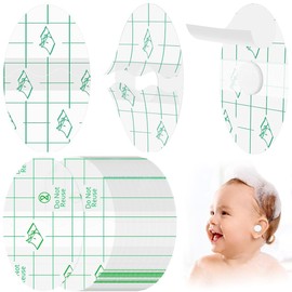 KOQAIIZ Pack of 60 Ear Protectors Swimming Children, Ear Plugs for Swimmers, Transparent Earmuffs, Ear Protection, Waterproof, Suitable for Swimming and Surfing