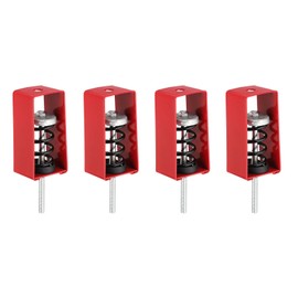 PATIKIL Ceiling Spring Vibration Isolator Hangers, 4 Pack 110lbs Mechanical Vibration Damping Mounts Anti Vibration for A/C Air Processor Bedroom Theater Studio,(XHS) Red