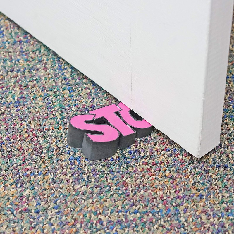 Fairly Odd Novelties Stop - Tope para puerta, color rosa