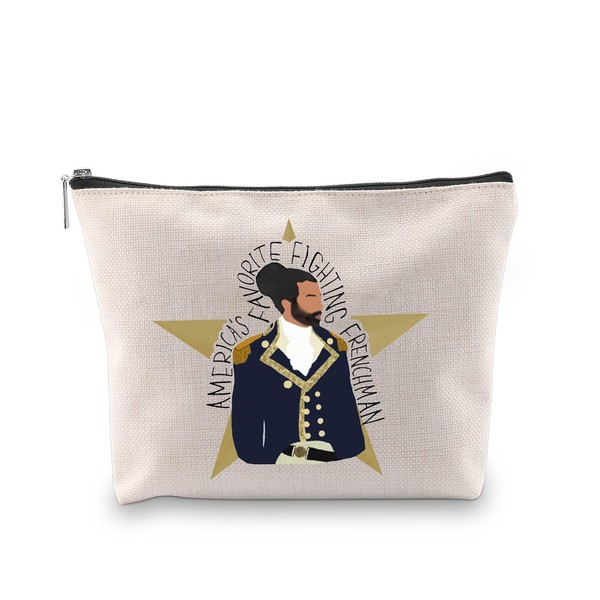 WCGXKO Broadway Musical Inspired Zipper Pouch Lafayette Fans Gift America¡¯s Favorite Fighting Frenchman (Fighting Frenchman)