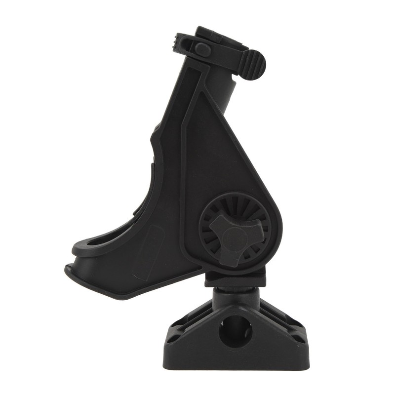 Fishing Rod Holder Clamp Base 360° Adjustable Rotating Weatherproof Open