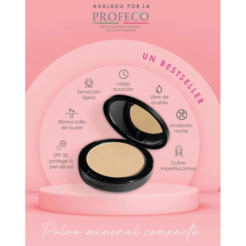 Colorton Maquillaje En Polvo Aprobado Por Profeco Oil Free