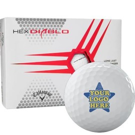 Callaway Golf White HEX Diablo Custom Logo Golf Balls