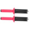 2 x Hair Fluffy Curling Roll Comb, Non-Slip Curling Wall