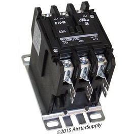 Eaton C25DNJ350A Definit Prpose Cntctr, 120Vac, 50A, 3P, Open