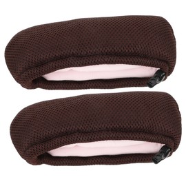 minkissy 1 Pair Crutch Armpit Sleeve Accessories for Compact Underarm Pad Compact Underarm Cover Daily Use Crutch Pad Compact Crutch Cover Replaceable Crutch Pad Crutch Supply Coffee Cotton